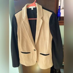 J. Crew Contrast Colorblock Wool Blazer